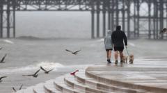 Weather warnings as Storm Floris disrupts travel