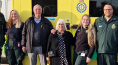 Volunteer praised for saving man in cardiac arrest