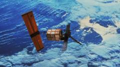 Pioneering European satellite burns up over Pacific