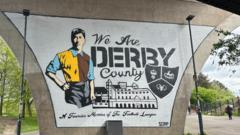 Artist paints Derby County mural in one day