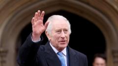 King 'greatly encouraged’ by return to public duties