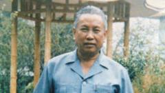 Pol Pot in China in 1988