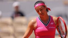 Fifth seed Garcia out in French Open second round