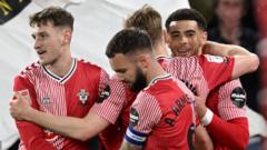 Championship: Southampton cruise to 3-0 win against Preston