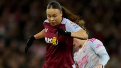 WSL: Salmon gives Aston Villa lead over Arsenal against run of play