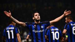 Çalhanoglu goal put Inter ahead