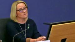 Angela van den Bogerd shown letter blaming PO for sub-postmaster's death