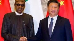 Aarẹ Muhammadu Buhari ati aarẹ orilẹede China, Xi Jinping