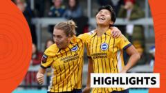 Brighton hold on to win with early opening goal against London City Lionesses