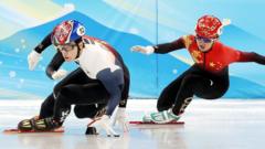 지난 7일 중국 베이징 수도실내체육관에서 열린 2022 베이징 동계올림픽 쇼트트랙 남자 1000m 준결승 경기