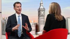 I will only cut taxes in responsible way - Hunt