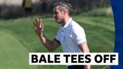 Bale tees off in Ryder Cup celeb all-star match