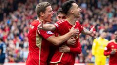 Aberdeen breeze by Ross County for first league win