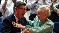 Who is Andy Burnham's wife, Marie-France van Heel?