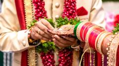 Сцена с индийской свадьбы
