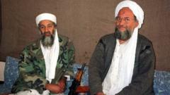 Osama Bin Laden dan Ayman al-Zawahiri - 2001