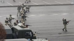 Kazakh troops