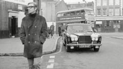 Michael Caine and his Rolls Royce