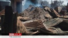ကျေးရွာနေအိမ် ၂၀၀ ထက်မနည်း မီးရှို့ခံရ