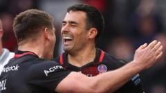 Saracens beat Harlequins to secure top-two finish