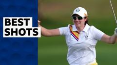Europe fight back on day one of Solheim Cup - best shots
