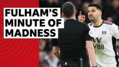 Fulham's three red cards in one incident
