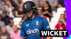 England captain Crawley out for second-ball duck