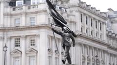Statue with Bansky's signature appears in London