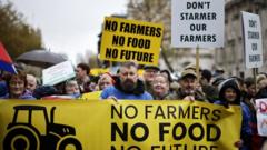 Farmers say inheritance tax change is 'betrayal' as they take protest to London