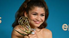 Zendaya at the Emmy Awards