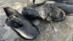 Mystery as hundreds of Victorian shoes wash up on beach