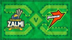 Peshawar Zalmi chase 215 to beat Rawalpindiz - PSL scorecard