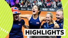 'Sensational' Raducanu gives GB historic win over France