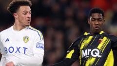 Championship: Bayo puts Watford in front against Leeds