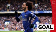 Cucurella puts Chelsea ahead after great work from Jackson