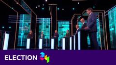 Parties clash over NHS and education in seven-way election debate