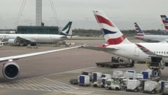 Planes in minor collision at Heathrow Airport