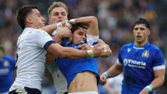 Six Nations 2024: Italy hold on against Scotland for first home win in 11 years