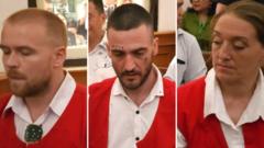Brits accused of drug smuggling appear in Bali court