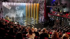 A general view of atmosphere during the 47th Cesar Film Awards Ceremony At L'Olympia on February 25, 2022 in Paris, France.