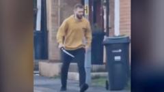 Watch: Man seen carrying sword in Hainault