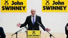 Swinney launches SNP leadership bid as Forbes prepares to reveal plan