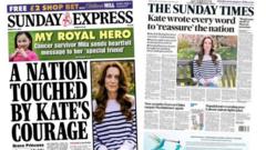 The Papers: Kate 'reassures nation' and 'murderous' Moscow attack