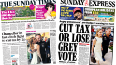The Papers: Hunt aims to cut tax or risks 'losing grey vote'