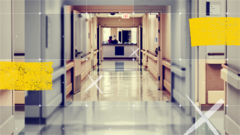 library image of a hospital corridor