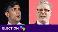 Sunak and Starmer to face each other in first head-to-head election TV debate
