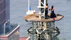 Watch: Couple scale Empire State Building, get engaged and are arrested
