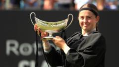 Ostapenko beats Krejcikova to win Birmingham title