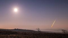 Asteroid in the sky
