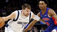 Doncic sets new record as Dallas win at Detroit